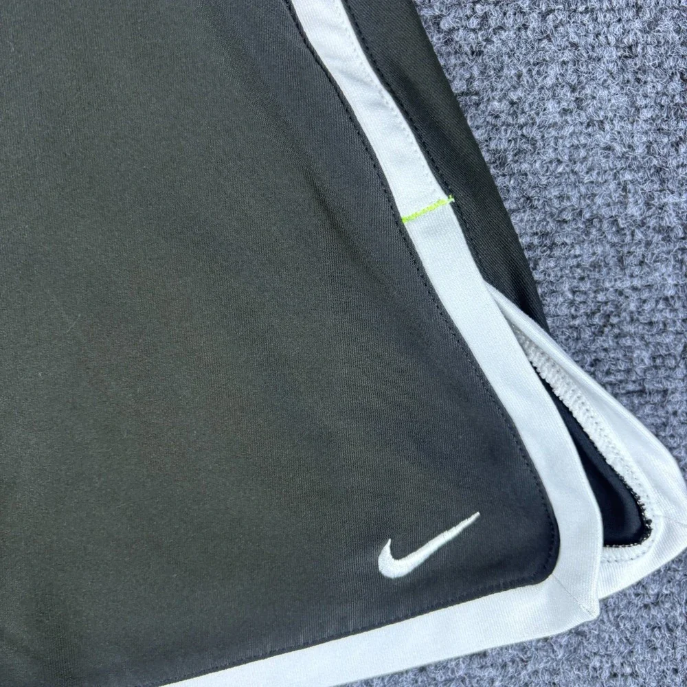Nike Dri-FIT Tennis Inner Skirt Womens 28x12 Black White Trim Logo Athletic Golf